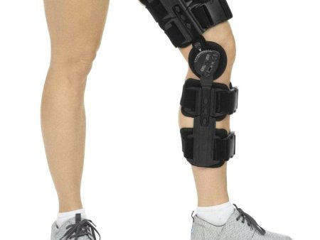 Vive Health ROM Hinged Knee Brace - Black For Sale