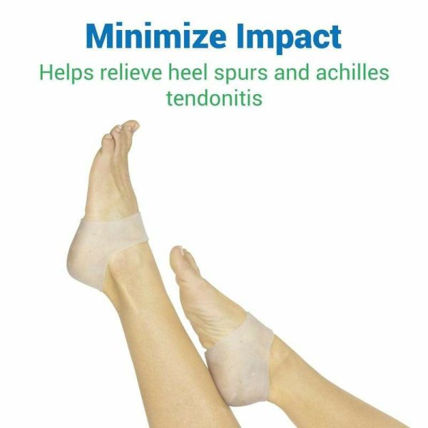 Vive Health Gel Heel Protectors - White Supply