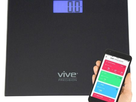 Vive Health Bariatric Scale Compatible with Smart Devices - Black Supply