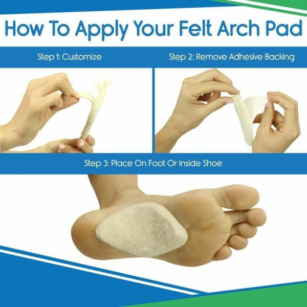 Vive Health Felt Arch Pads - White on Sale