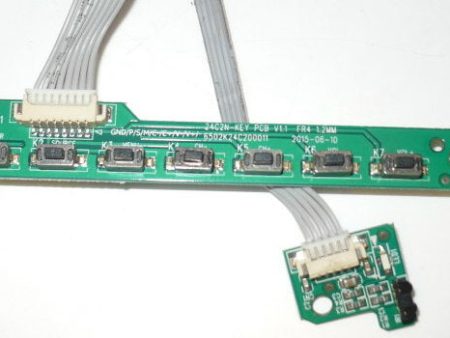 SCEPTRE E24 TV BUTTON AND IR BOARD 6502K24C200011, 6502K24C200020 Hot on Sale