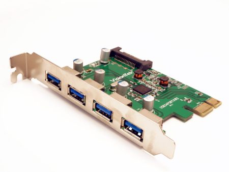 4 Port PCIe USB 3.0 Interface Expansion Card for PCs and Macs For Sale