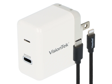 VisionTek 20W USB-C Power Adapter w  Lightning Cable For Cheap