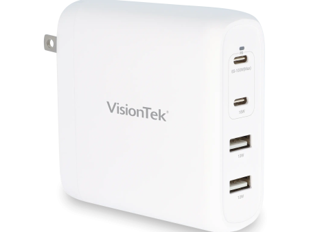 VisionTek 100W GaN II Power Adapter - 4 Port Online