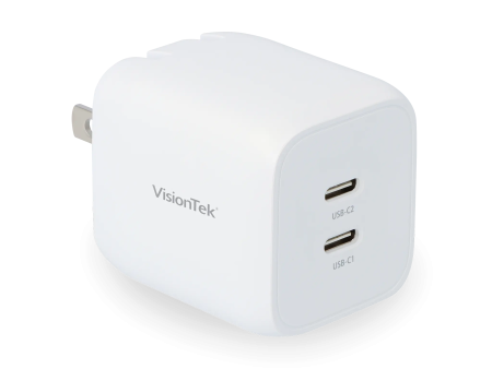 VisionTek 45W GaN II Power Adapter - 2 Port For Sale