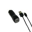 2 amp Car Charger with 3.2 foot Lightning Cable (BLACK) Hot on Sale